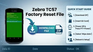 Zebra TC57 Factory Reset